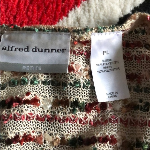 Alfred dunner festive vintage cardigan - Picture 2 of 3